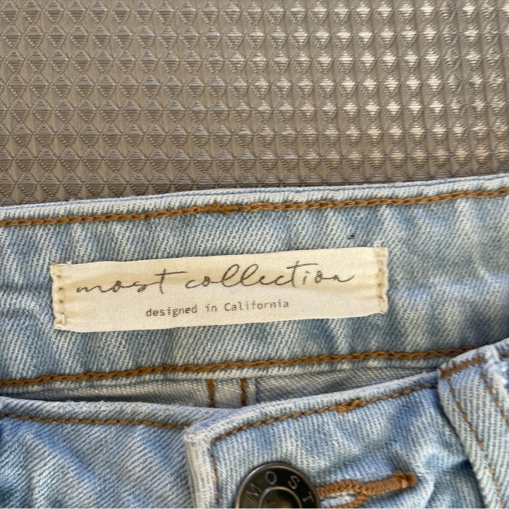 MOST COLLECTION Women’s Light Blue High Waist Mom Most Denim Jeans Size 25 - Picture 7 of 14